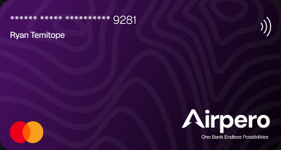 Airpero Mastercard virtual card