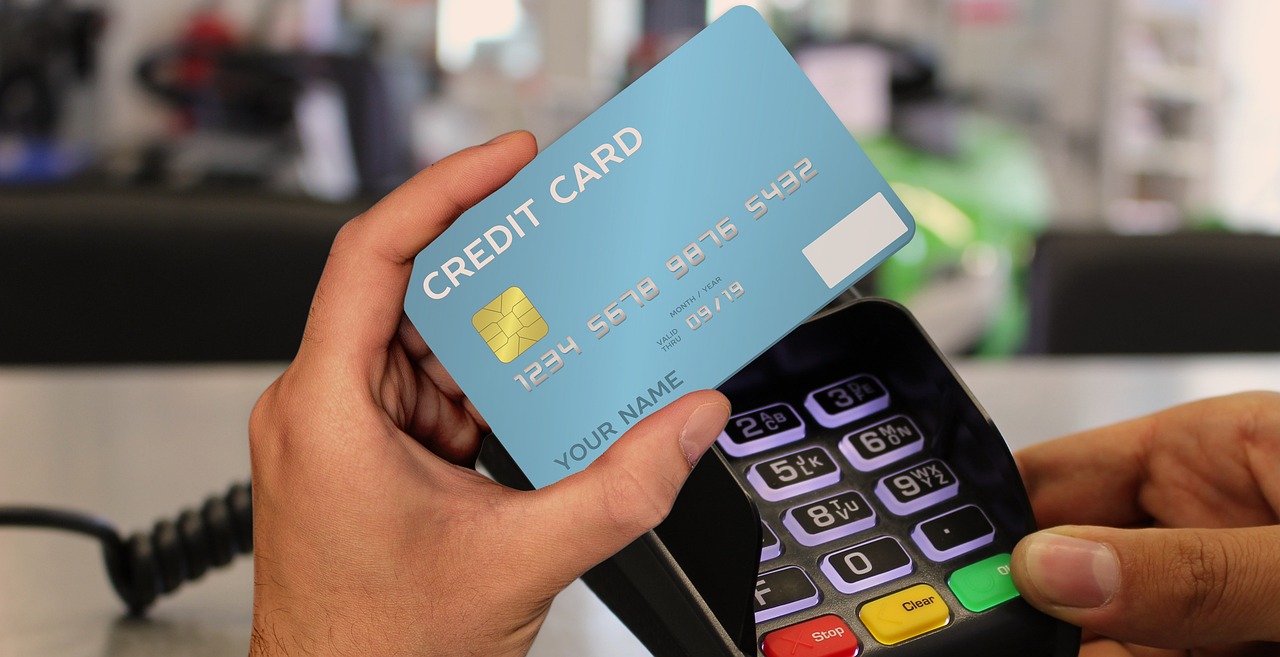 A contactless card payment being made at a point-of-sale terminal